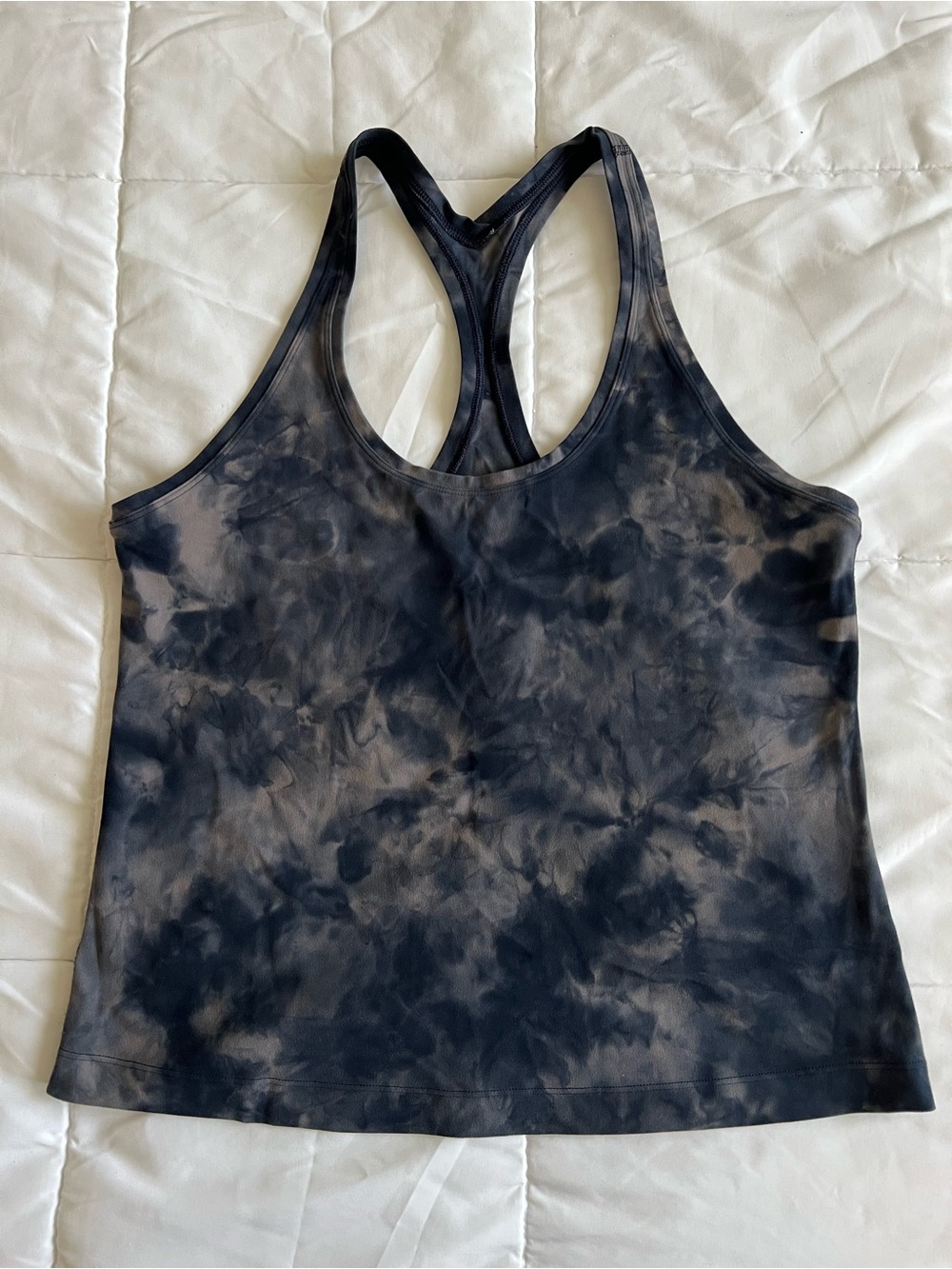 Lululemon size 12 Tie-Dye Racerback Tank Top in gray